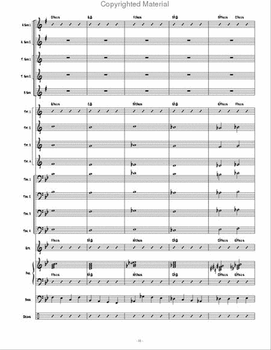 Contemporary Convergence Jazz Ensemble scores gallery preview page 12