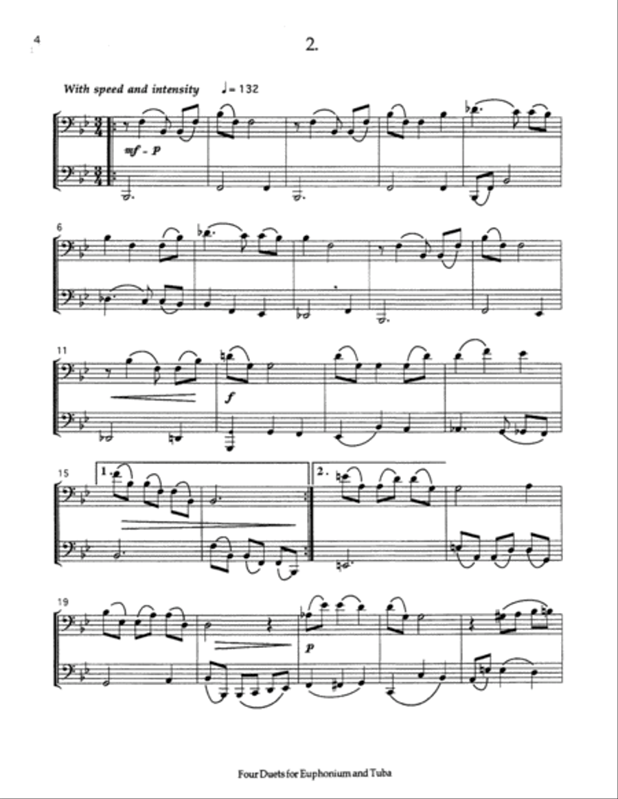 Four Duets Brass Duet scores gallery preview page 5