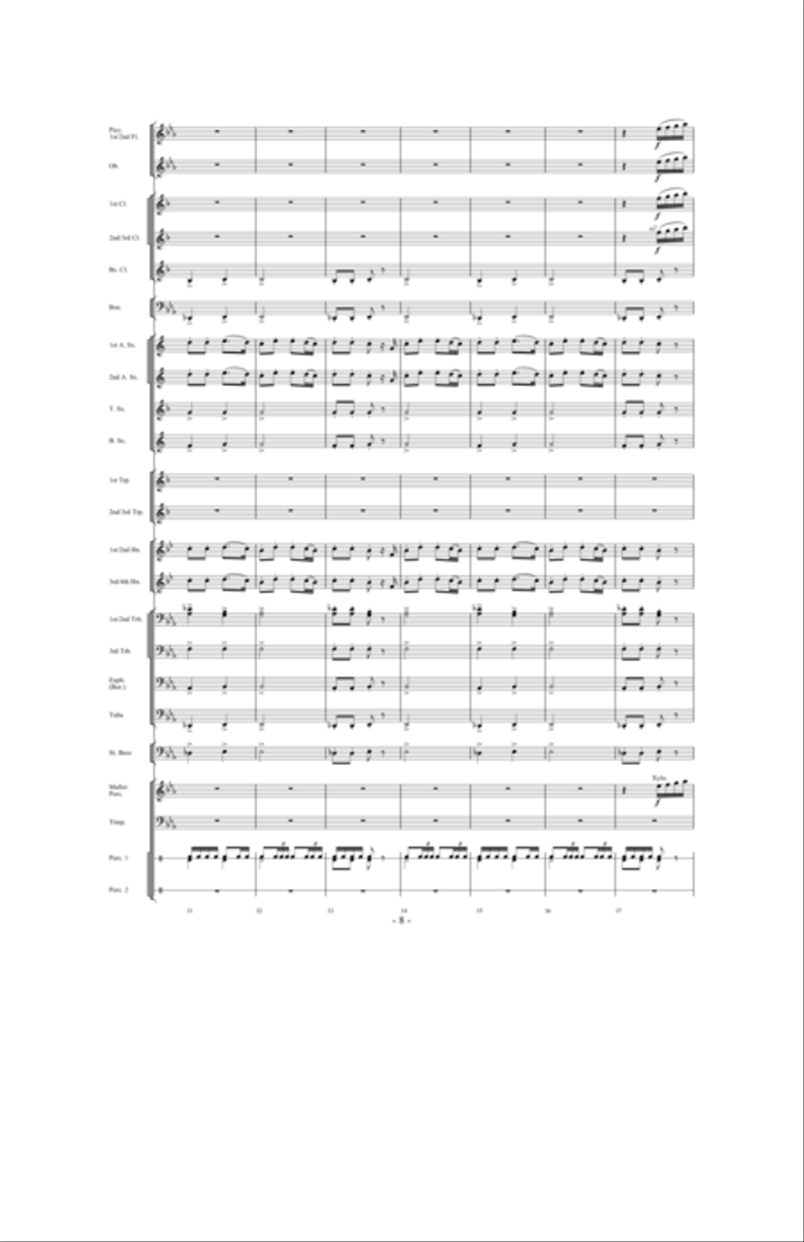 Celebration Folklorique Celebration Folklorique Concert Band scores gallery preview page 7