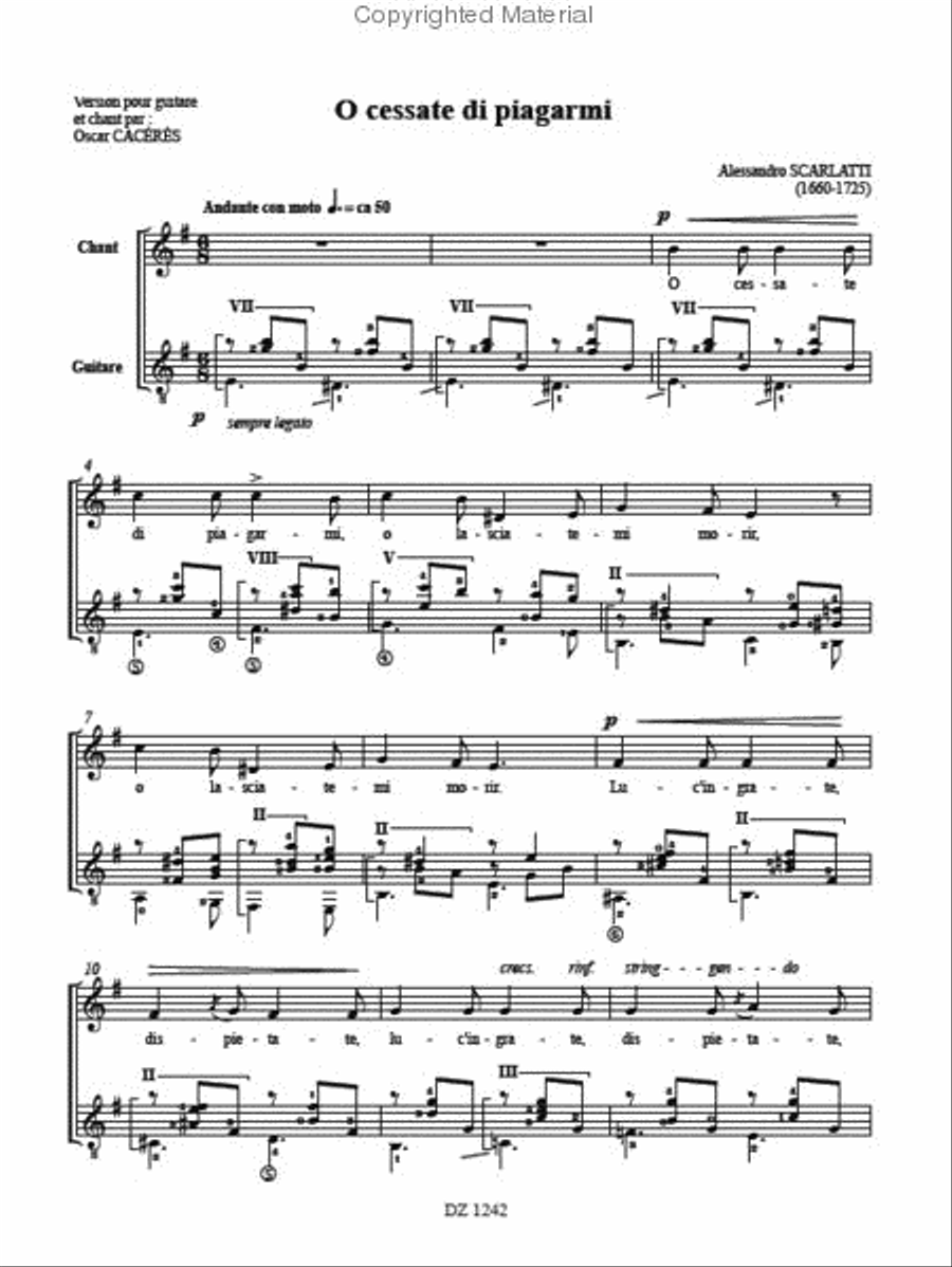 Arie Antiche vol. 2 Arie Antiche vol. 2 Classical Guitar scores gallery preview page 2
