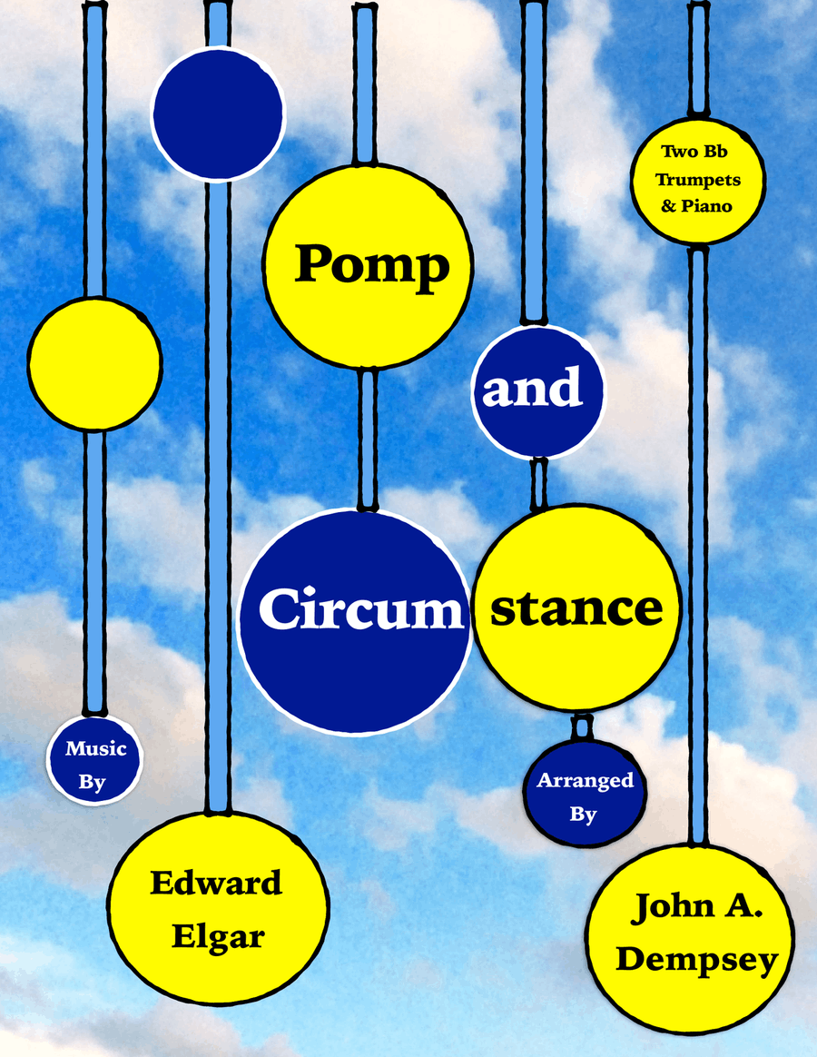 Pomp and Circumstance (Trio for Two Trumpets and Piano) Trumpet Duet scores gallery preview page 1