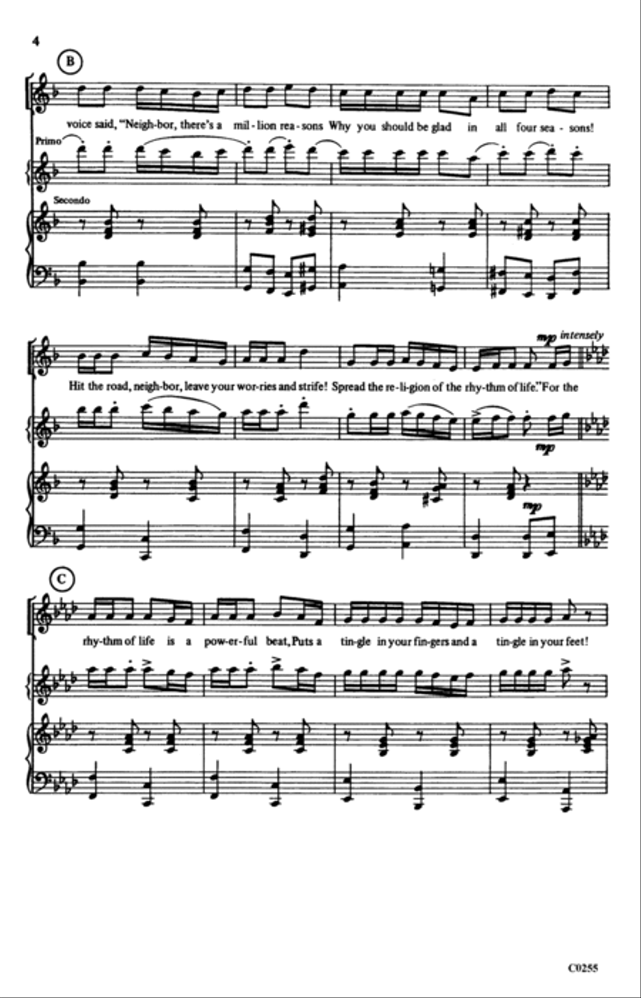 The Rhythm Of Life (from Sweet Charity) (arr. Richard Barnes) TTBB scores gallery preview page 2