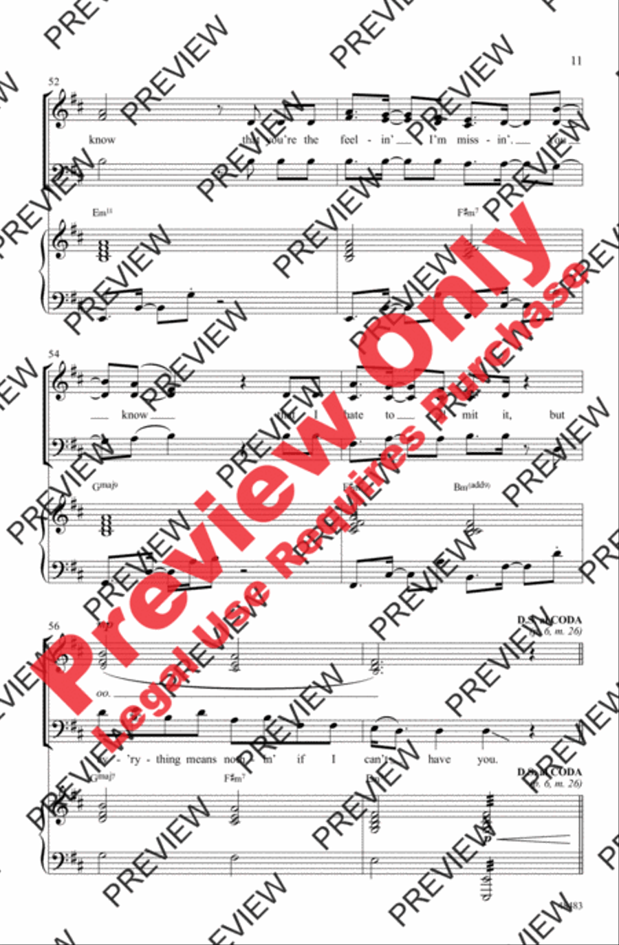If I Can't Have You If I Can't Have You 3-Part scores gallery preview page 11