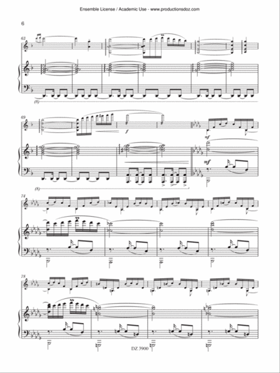 Dans les Jardins de Fakhr Al-Din Piano Accompaniment scores gallery preview page 6