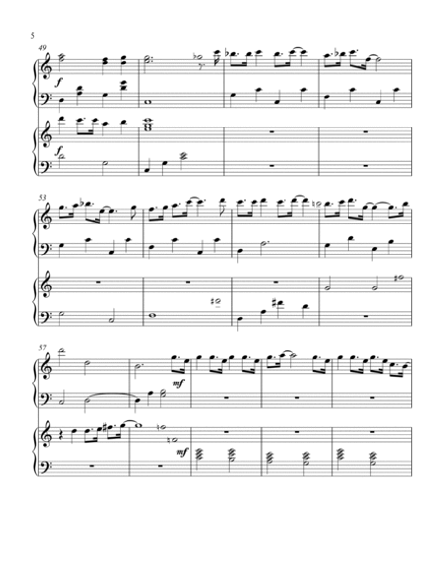 A Marshmallow World Harp scores gallery preview page 6