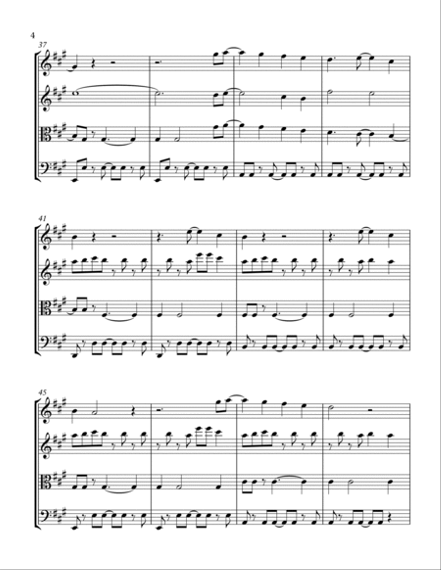 As It Was As It Was String Quartet scores gallery preview page 4