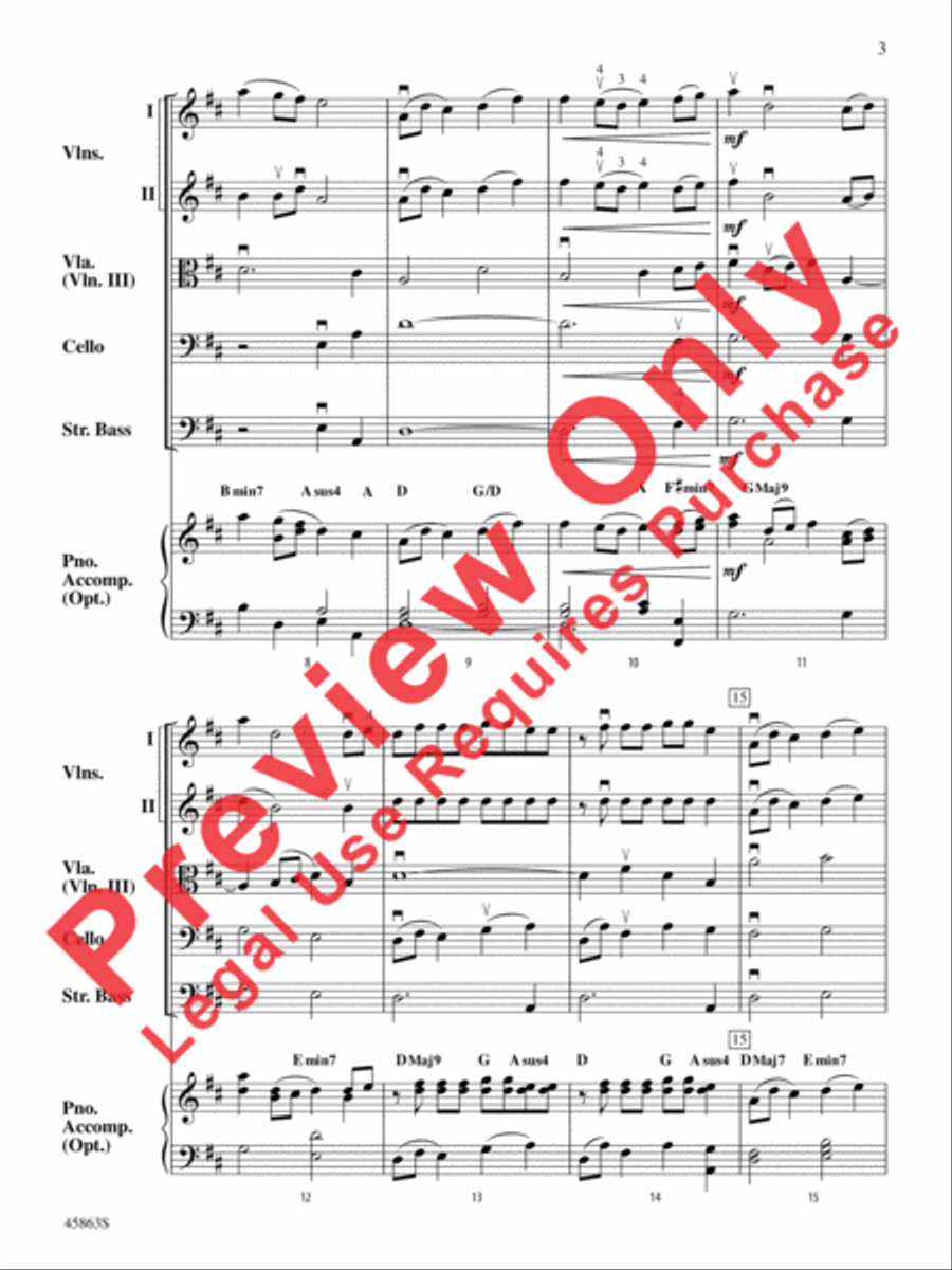 Dancing Kites String Orchestra scores gallery preview page 3