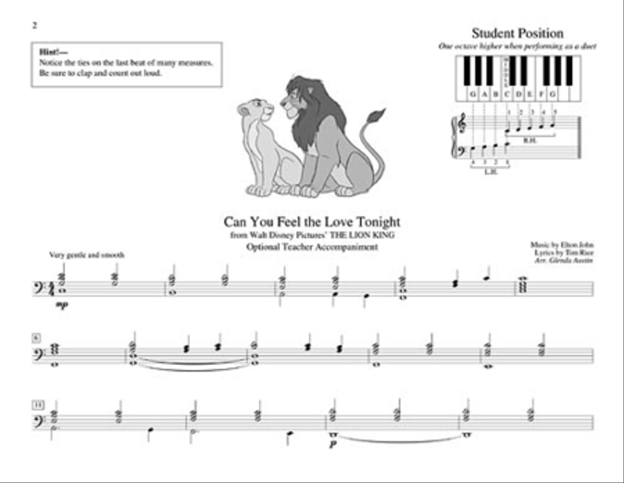 Teaching Little Fingers to Play Disney Tunes Piano Method scores gallery preview page 3
