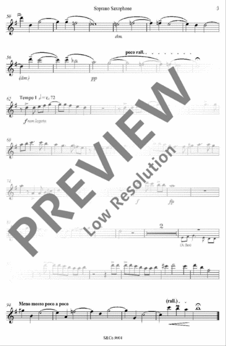 Fantazia 6 Fantazia 6 Saxophone Quartet scores gallery preview page 9