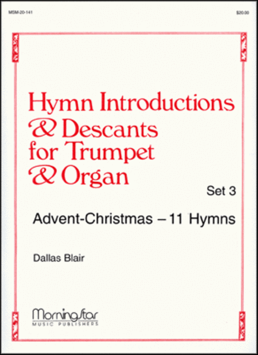 Hymn Introductions and Descants for Trumpet and Organ, Set 3 image number null