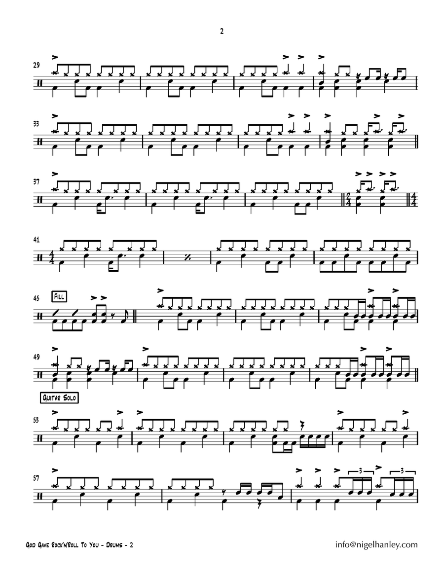God Gave Rock And Roll To You Jazz Ensemble scores gallery preview page 3