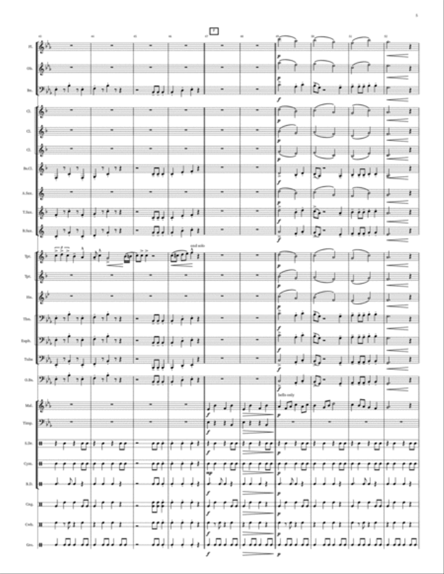 Cha-Cha for Penny Cha-Cha for Penny Concert Band scores gallery preview page 6