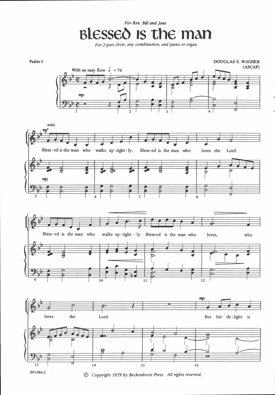 Blessed Is the Man Blessed Is the Man 2-Part scores gallery preview page 2