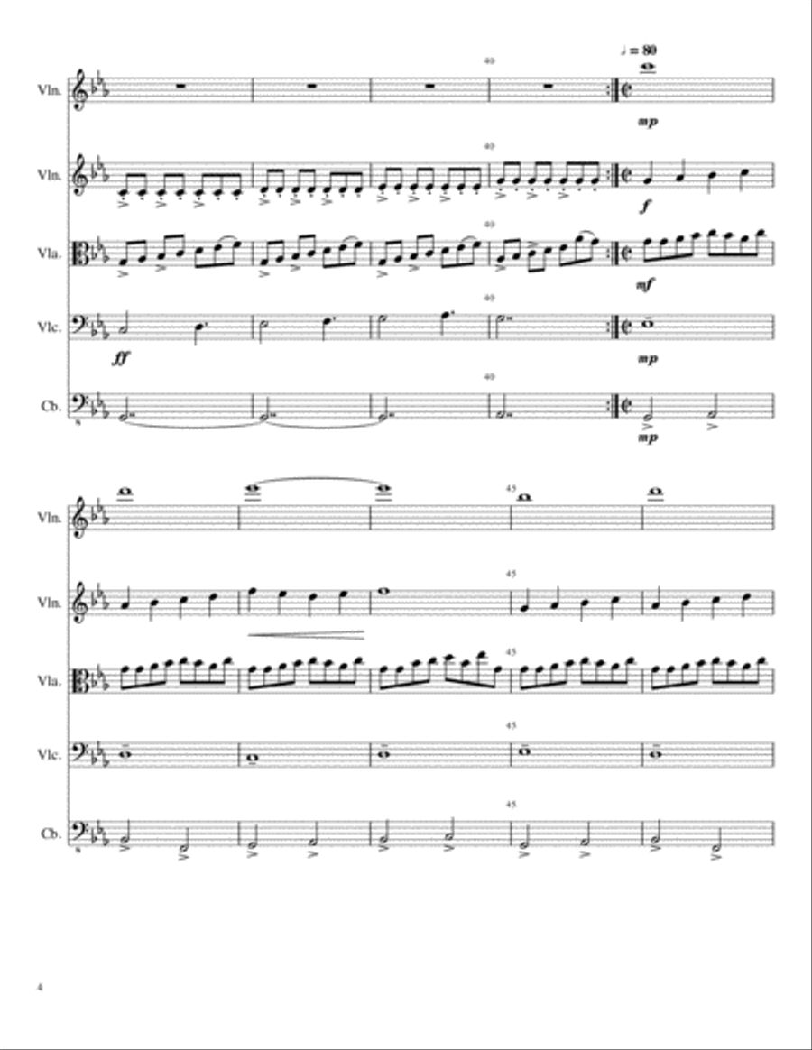 Solar Eclipse Solar Eclipse String Quartet scores gallery preview page 4