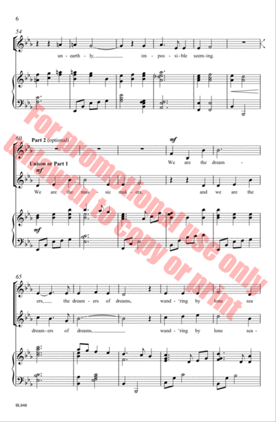 We Are the Music Makers We Are the Music Makers Choir scores gallery preview page 7