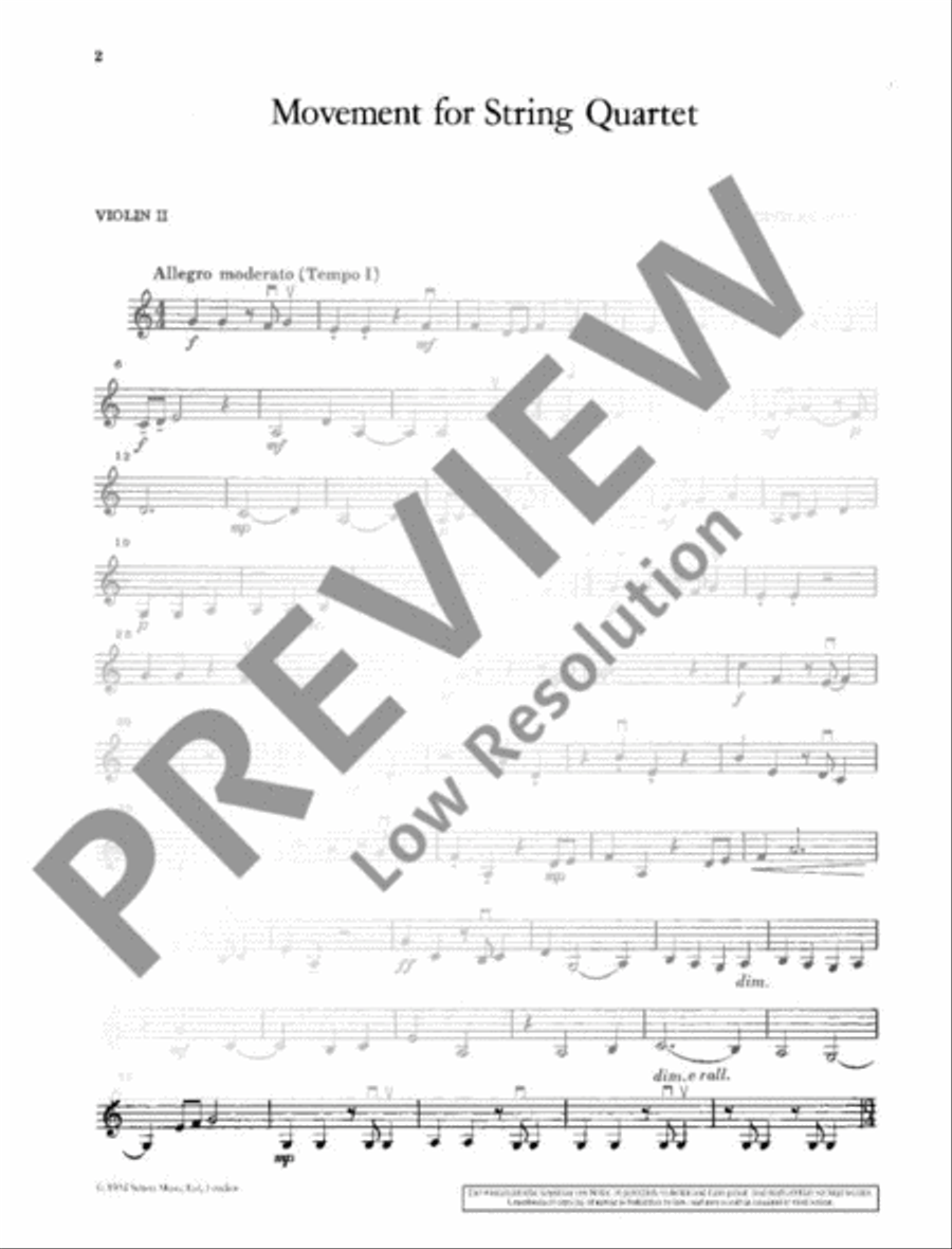 Movement Movement String Quartet scores gallery preview page 16