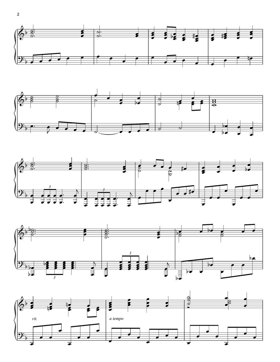 Main Theme (from Final Fantasy) Piano Solo scores gallery preview page 2