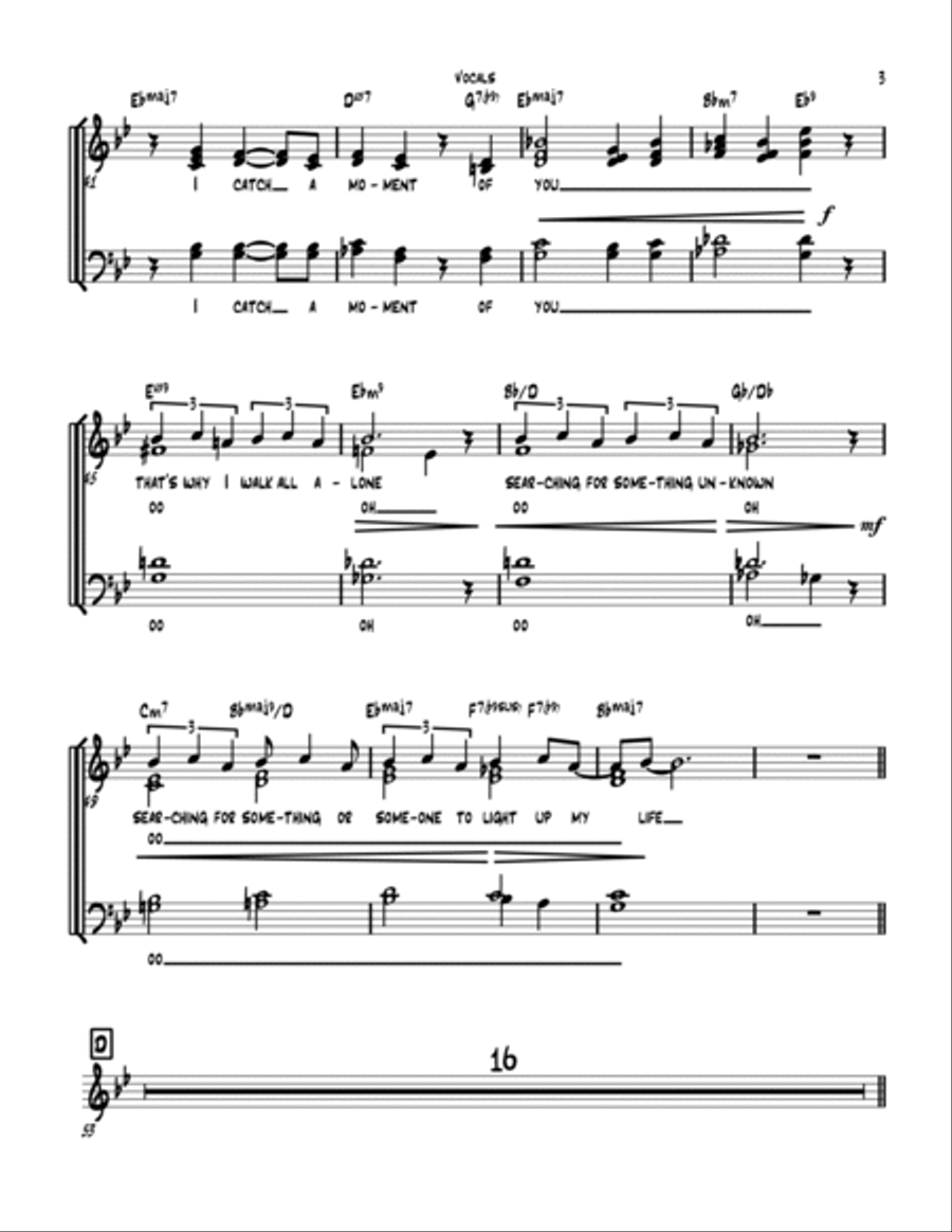 Someone To Light Up My Life (se Todos Fossem Iguais A Voce) Divisi scores gallery preview page 3