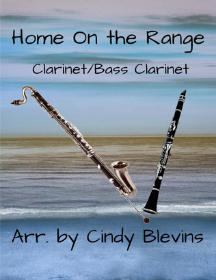 Book cover for Home On the Range, Bb Clarinet and Bb Bass Clarinet Duet