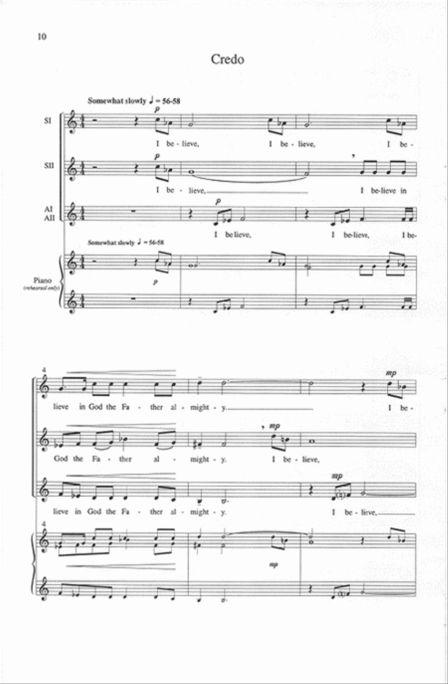 Passages from the Mass SSAA scores gallery preview page 9