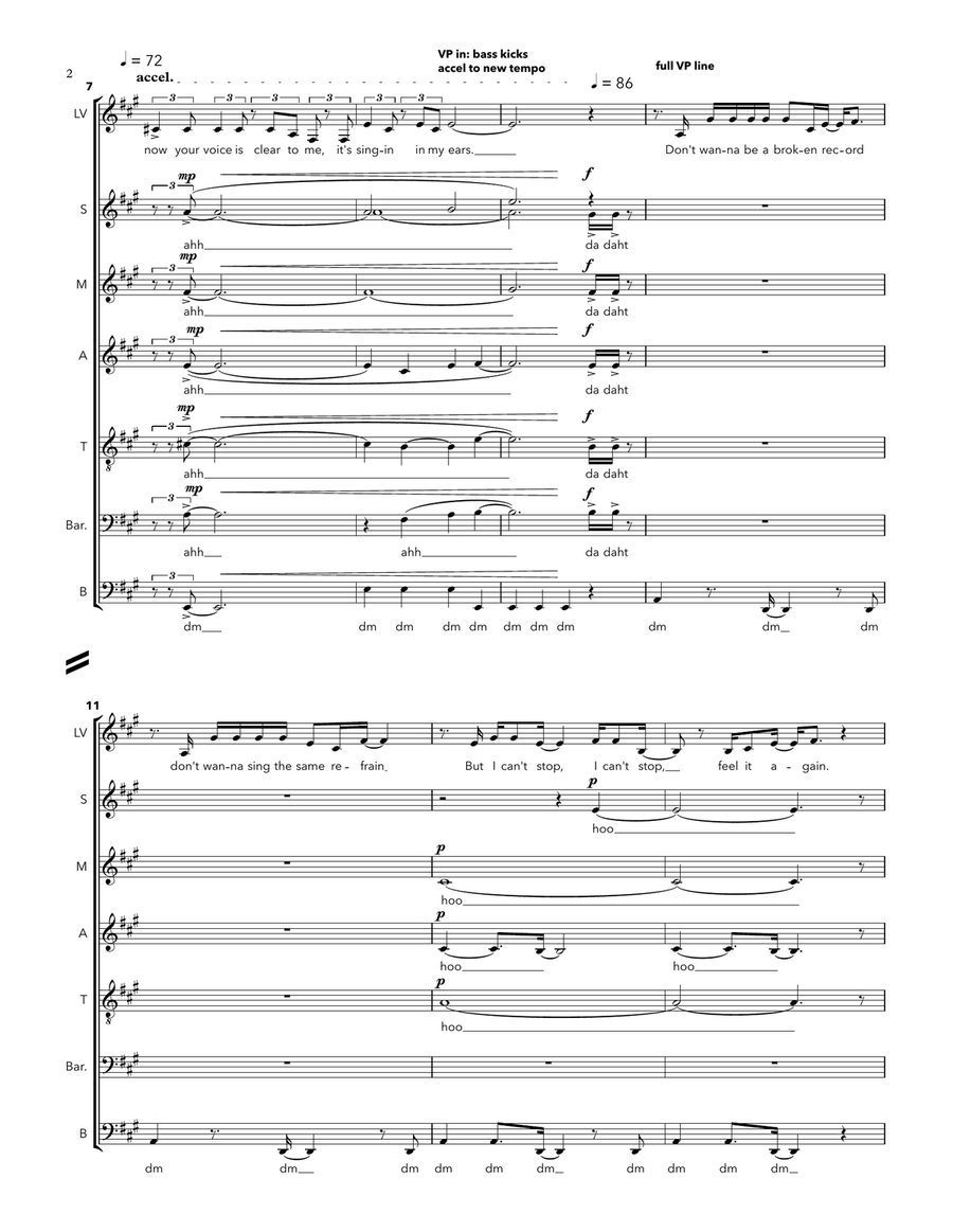 Nobody But You Nobody But You A Cappella scores gallery preview page 2