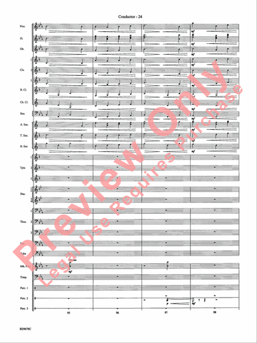 Through the Vulcan's Eye Concert Band scores gallery preview page 27