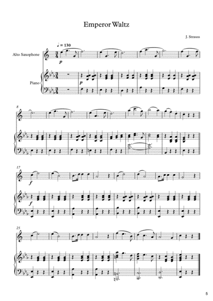 10 Easy Classical Pieces For Alto Saxophone & Piano Vol. 3