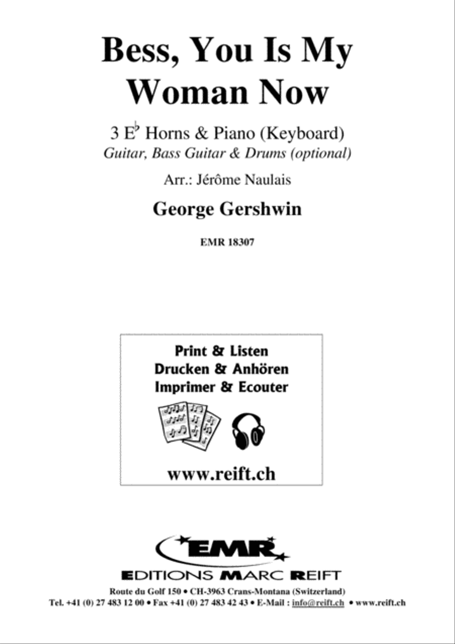 Bess, You Is My Woman Now Horn scores gallery preview page 2
