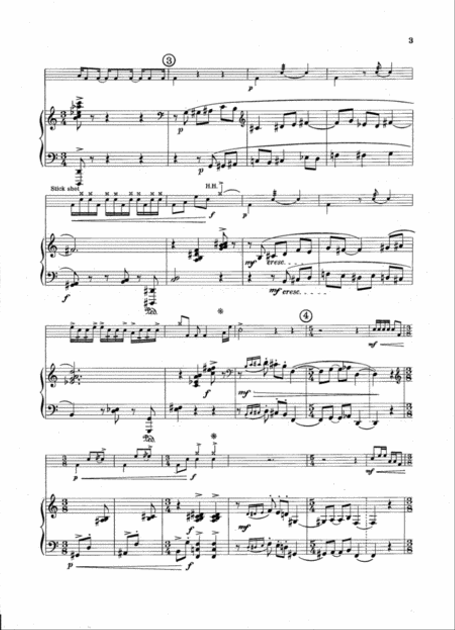 Halasana for Drumset and Piano Piano Accompaniment scores gallery preview page 4