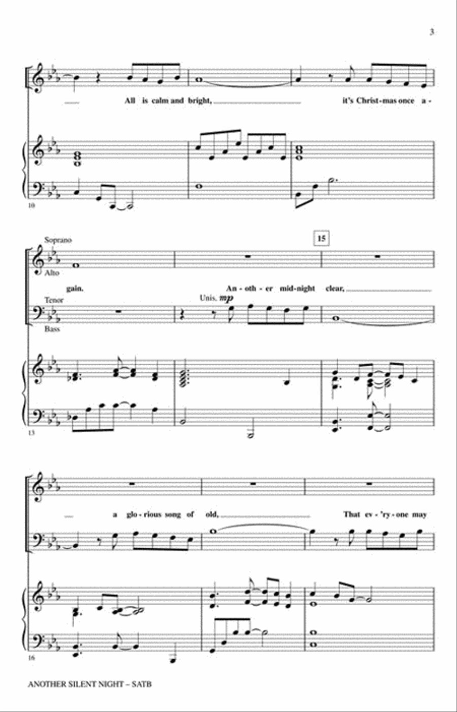 Another Silent Night Another Silent Night 4-Part scores gallery preview page 3