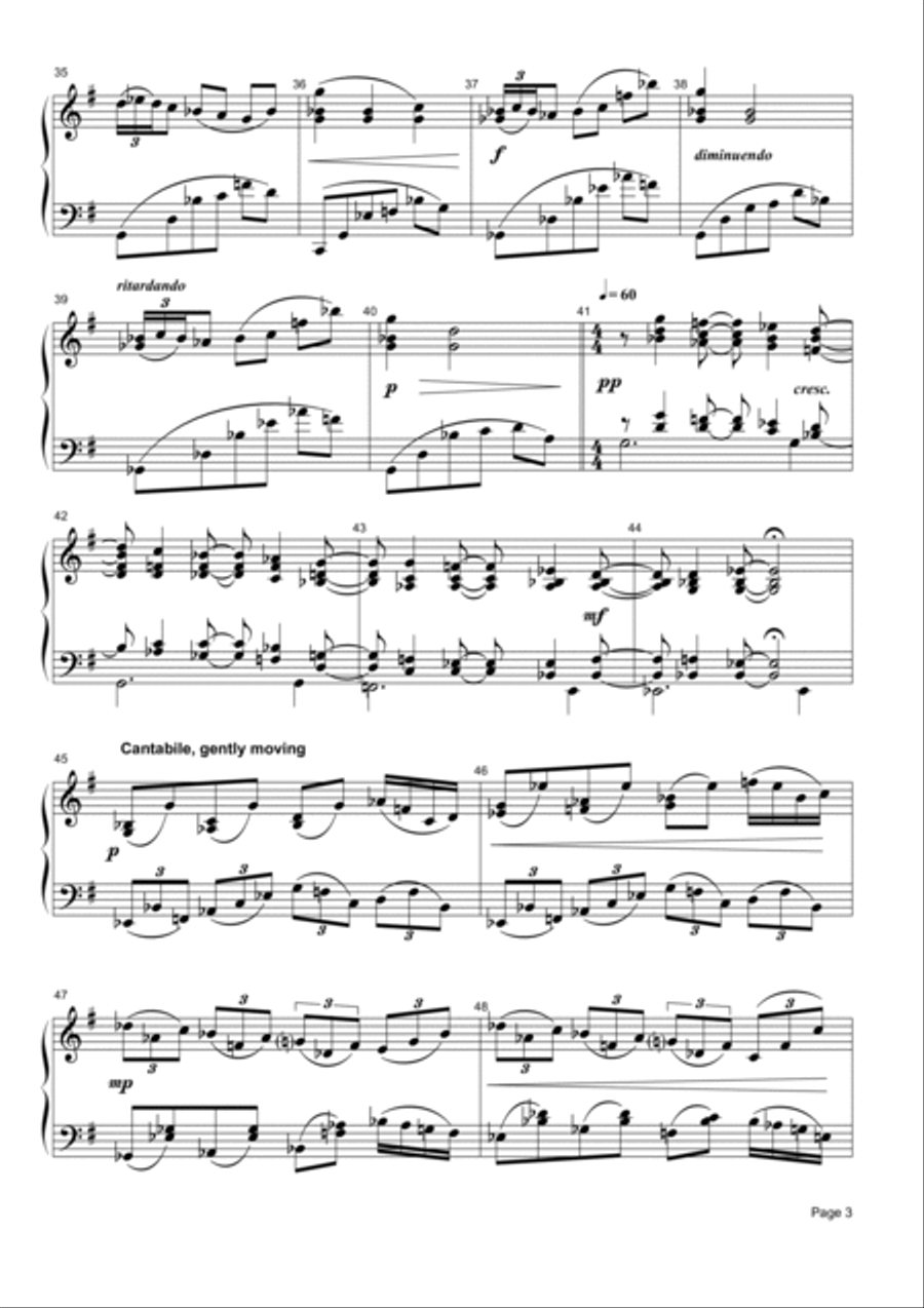 Rhapsody in G Major for Solo Piano Piano Solo scores gallery preview page 3