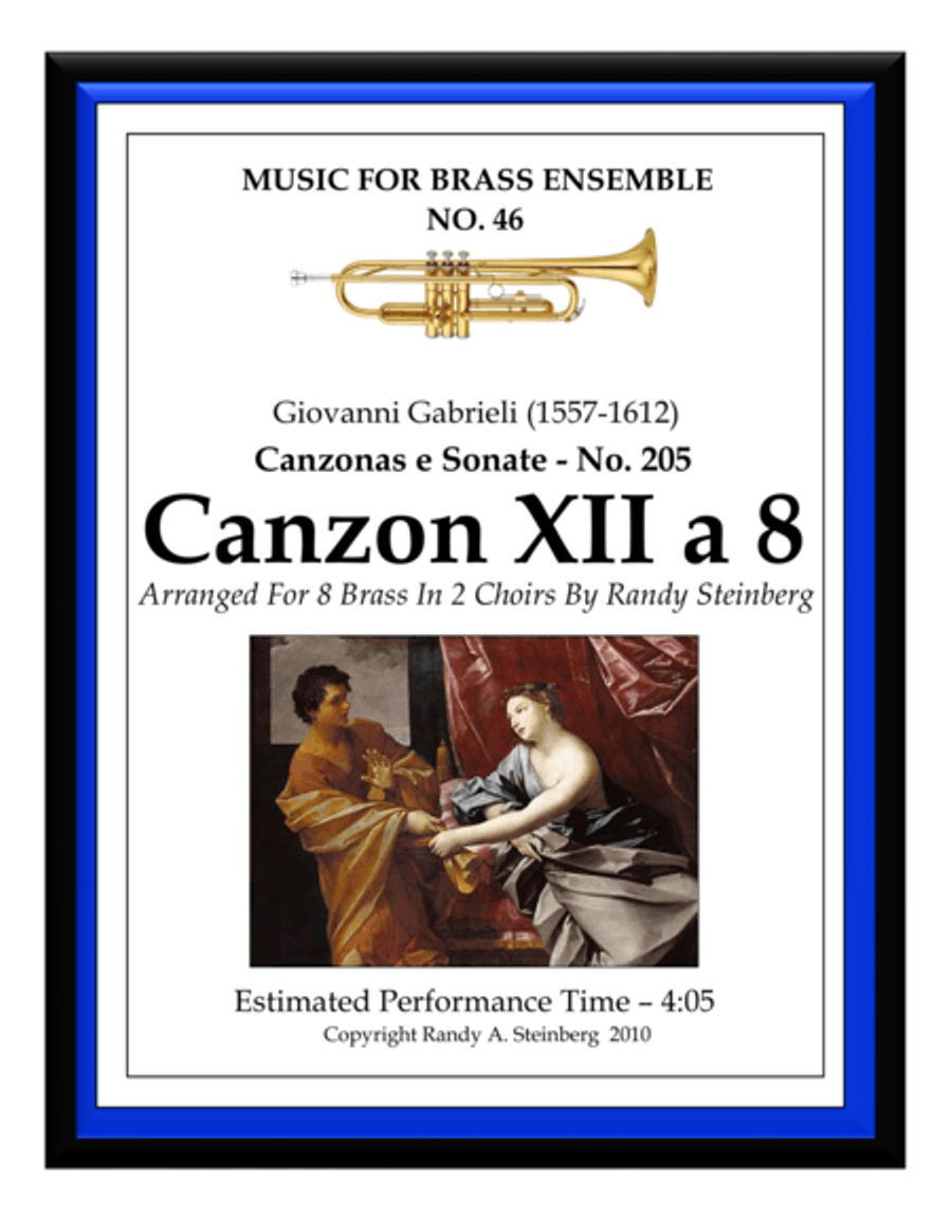 Canzon XII a 8 - No. 205 Brass Ensemble scores gallery preview page 1