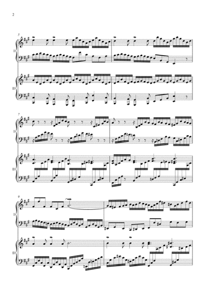 Bach 2 Part Inventions No. 12 for 2 pianos image number null