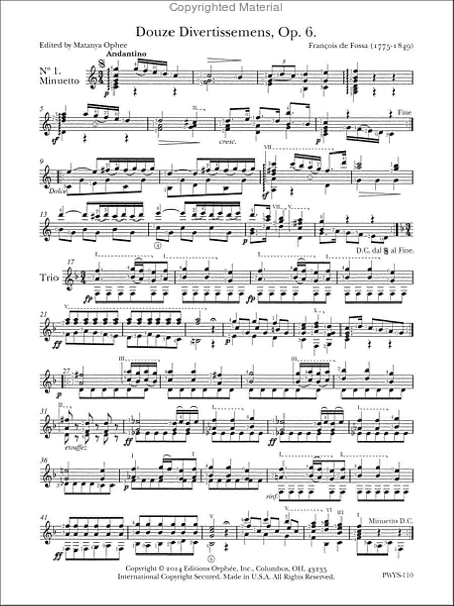 Douze Divertissemens Op. 6 Chamber Music scores gallery preview page 2