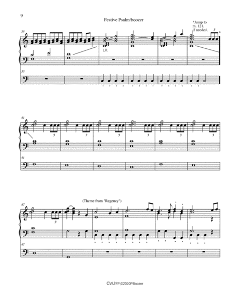 Come With Joy- An Organ Suite for Weddings--#3 Festive Psalm Organ Solo scores gallery preview page 4