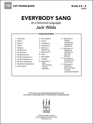 Book cover for Everybody Sang