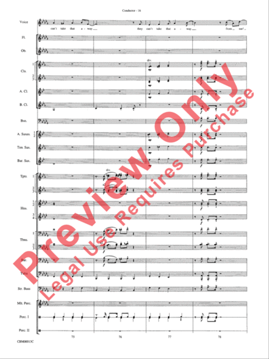 They Can't Take That Away from Me Concert Band scores gallery preview page 19