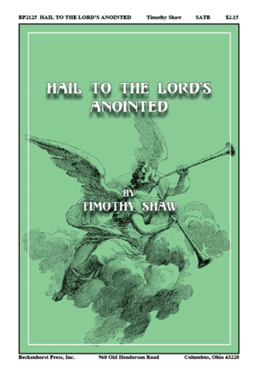 Hail to the Lord's Anointed 4-Part scores gallery preview page 1