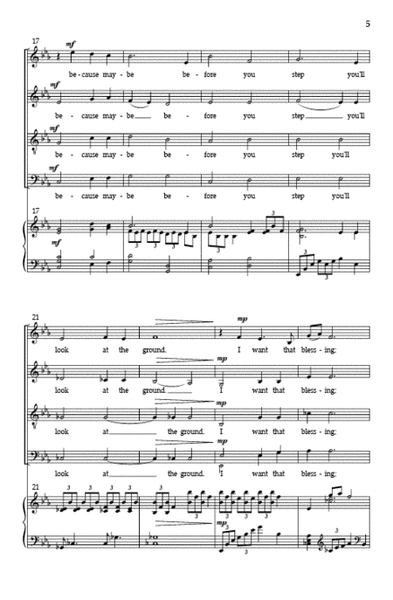Where Your Bare Foot Walks (SATB) image number null