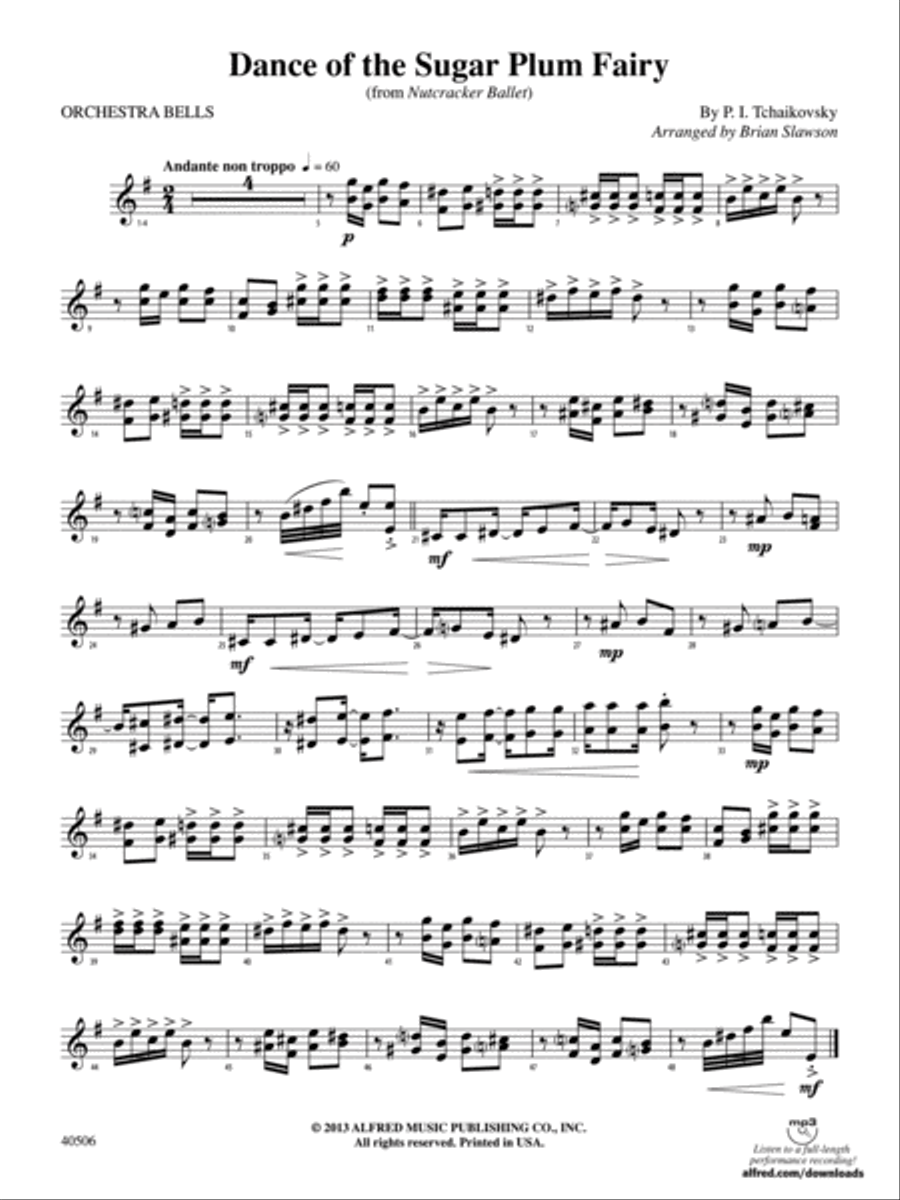 Classic Mallet Trios---Tchaikovsky: Bells Percussion scores gallery preview page 1