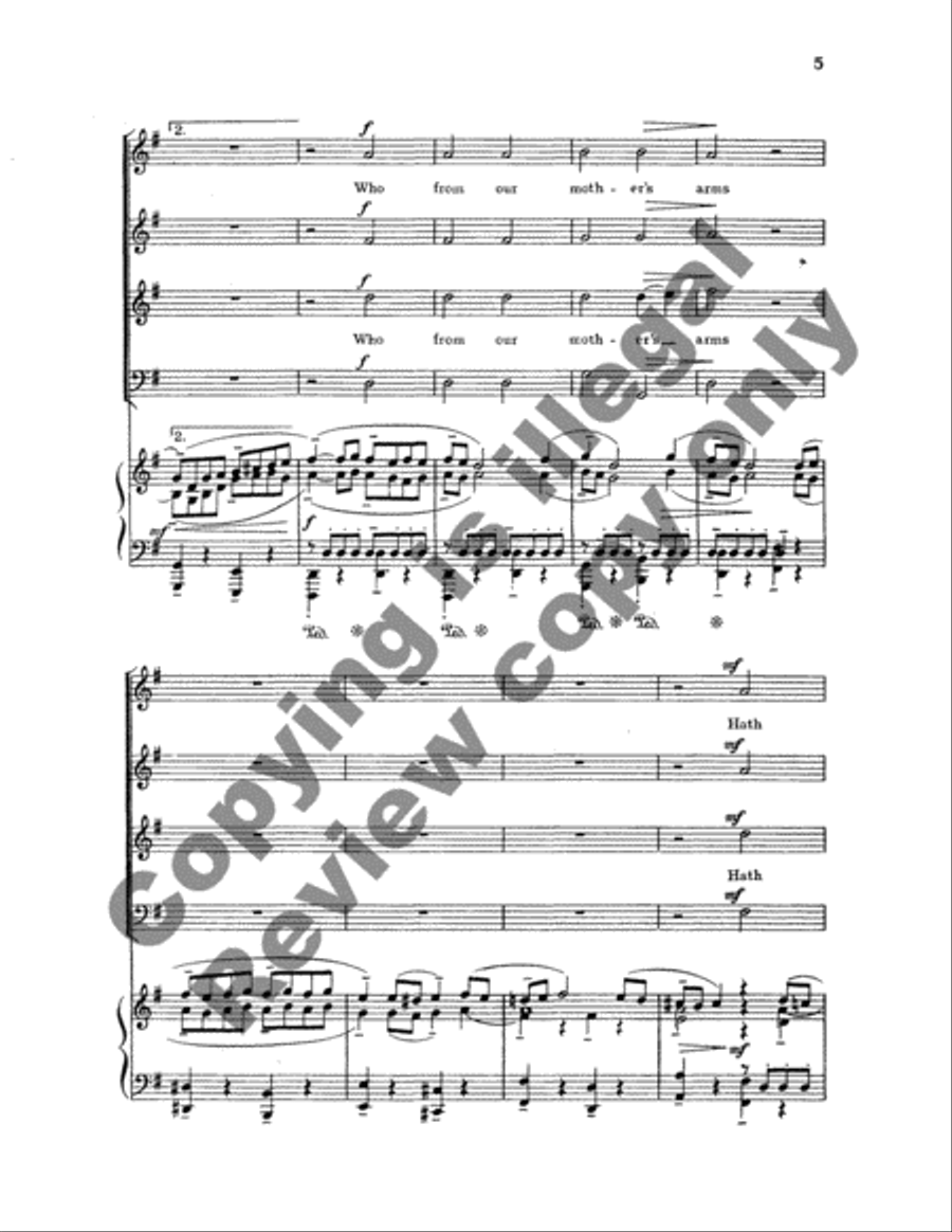 Now Thank We All Our God Now Thank We All Our God 4-Part scores gallery preview page 4
