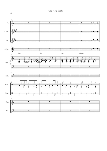One Note Samba (samba De Uma Nota So) - Score Only image number null
