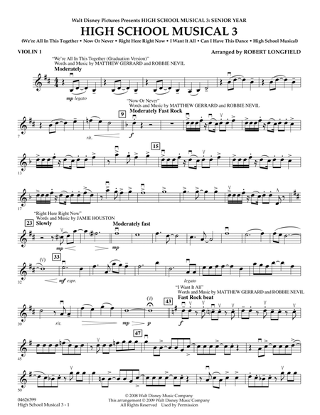 High School Musical 3 - Violin 1