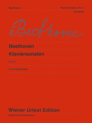 Book cover for Beethoven Piano Sonatas Vol. 3