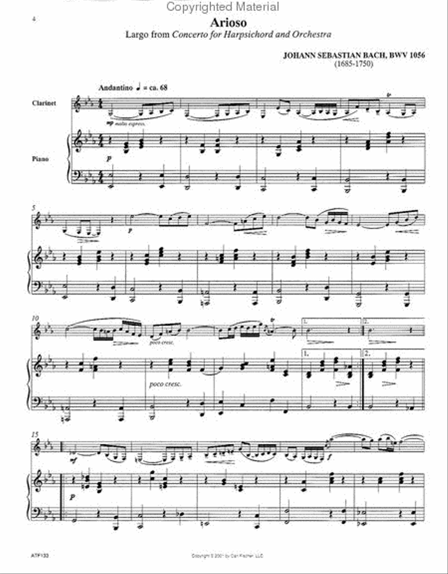 Solos for Clarinet Clarinet Solo scores gallery preview page 2
