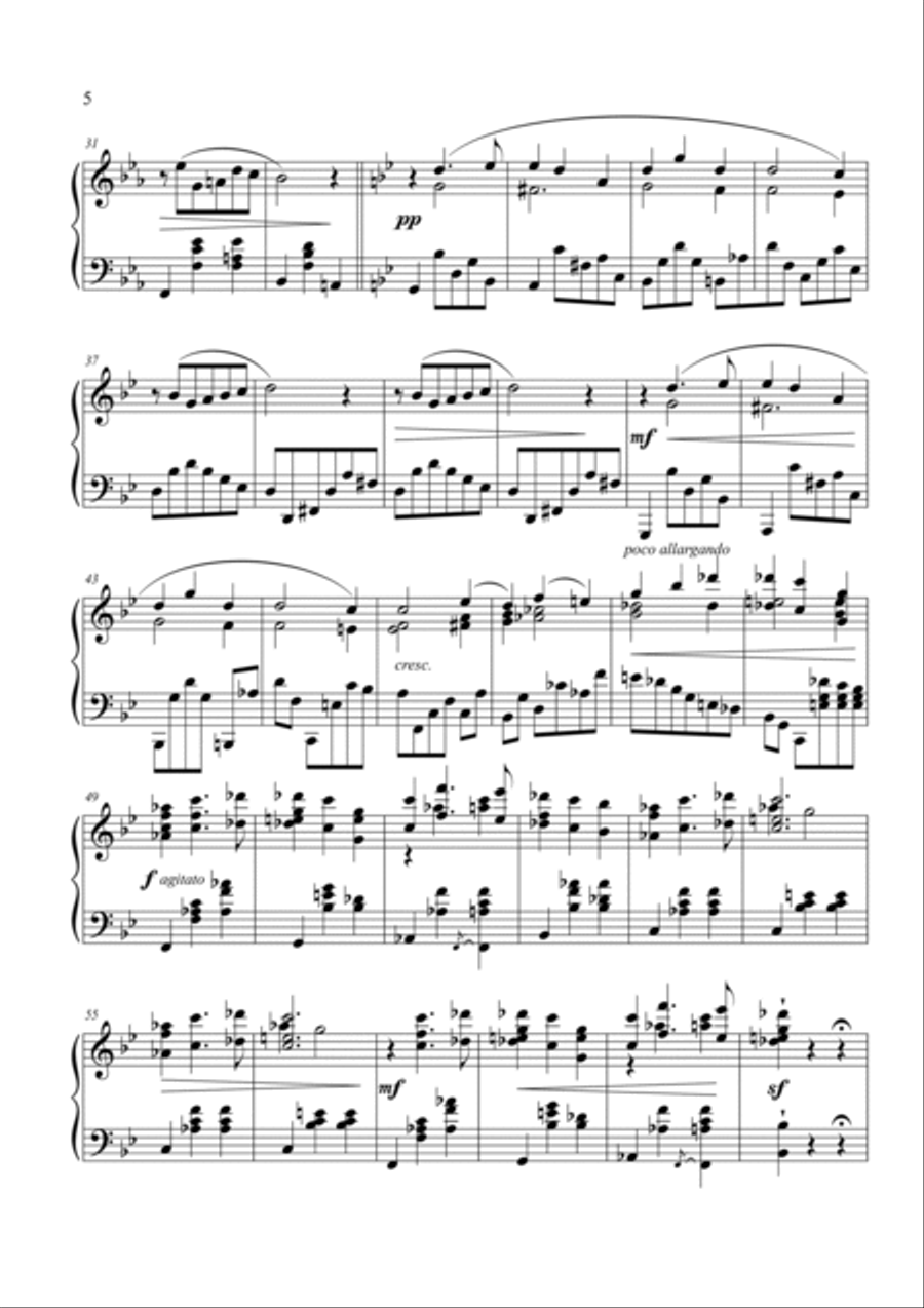 Romance No.2, SU.4 Piano Solo scores gallery preview page 2