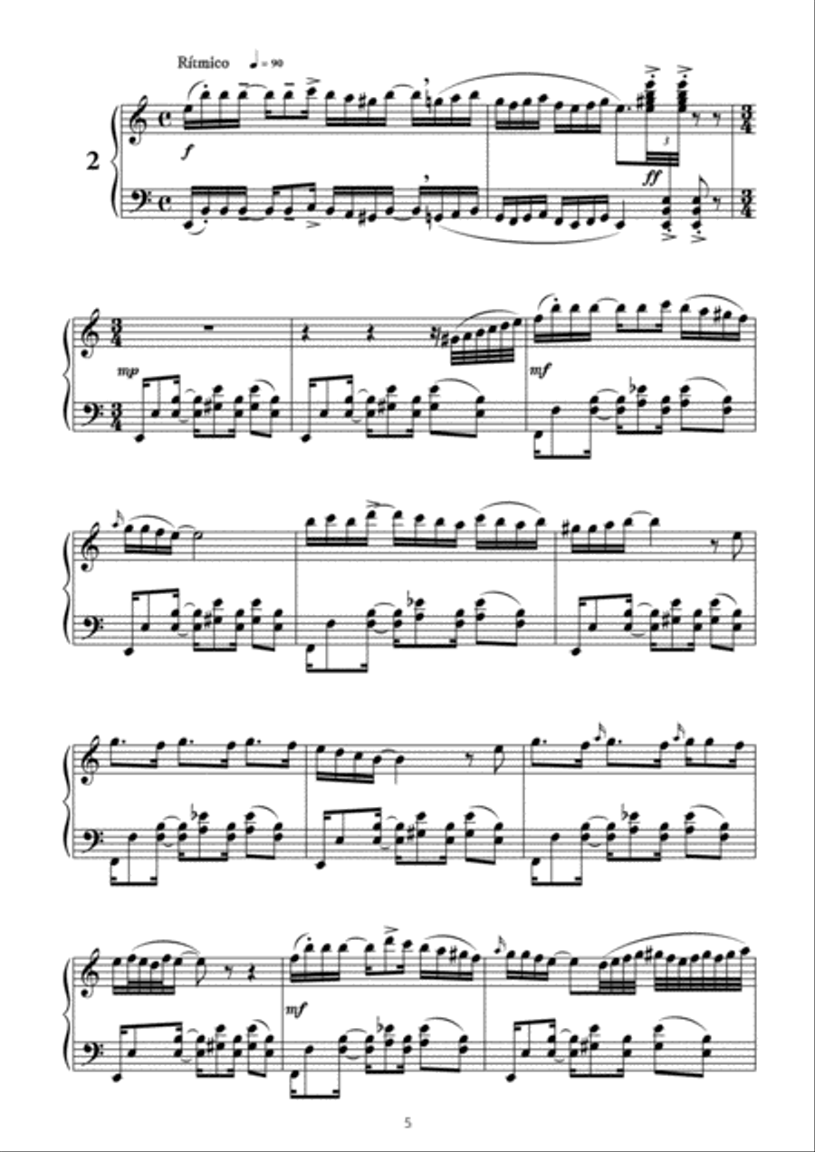 12 preludios flamencos para piano Piano Solo scores gallery preview page 5