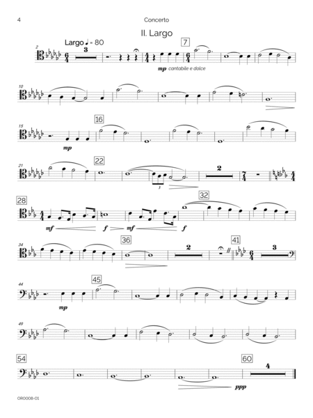 Concerto for Trombone & Orchestra (Solo Trombone Part)