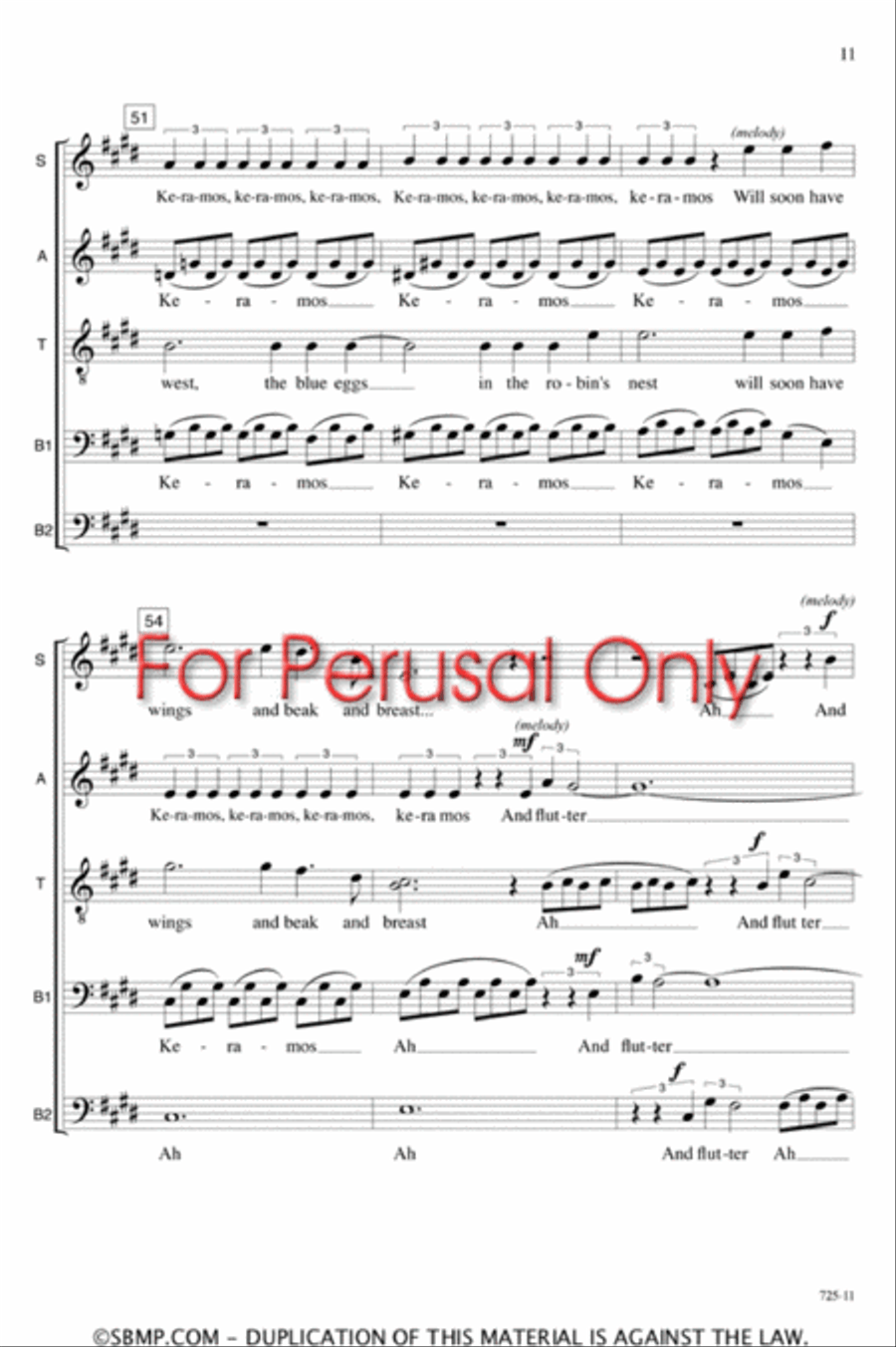 Keramos - SATB divisi Octavo Divisi scores gallery preview page 10