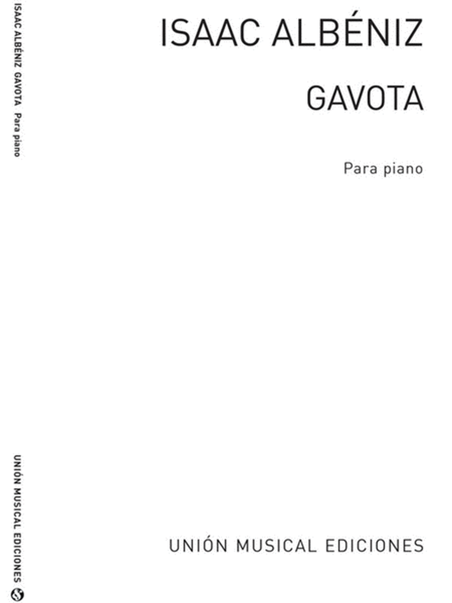 Albeniz Gavota No. 1 Suite Ancienne Op. 54 Piano